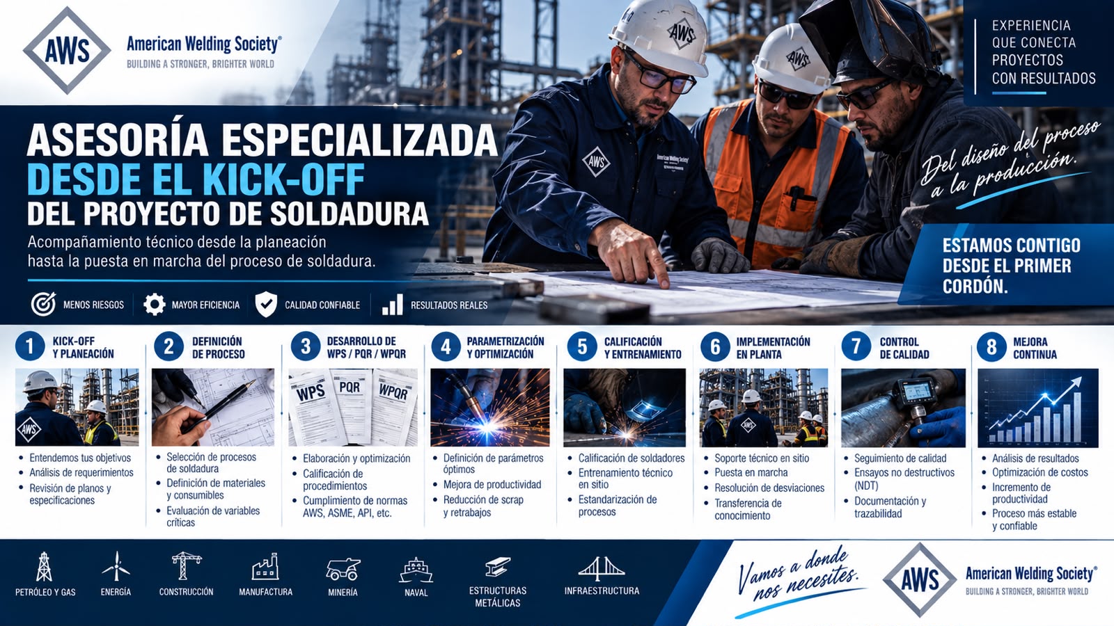 Asesoría especializada en soldadura