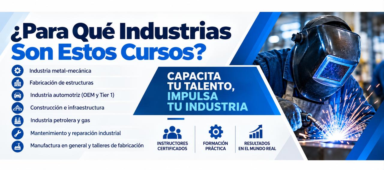 Industrias para cursos de soldadura