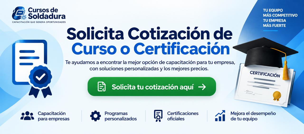 Solicita cotización de cursos y certificación